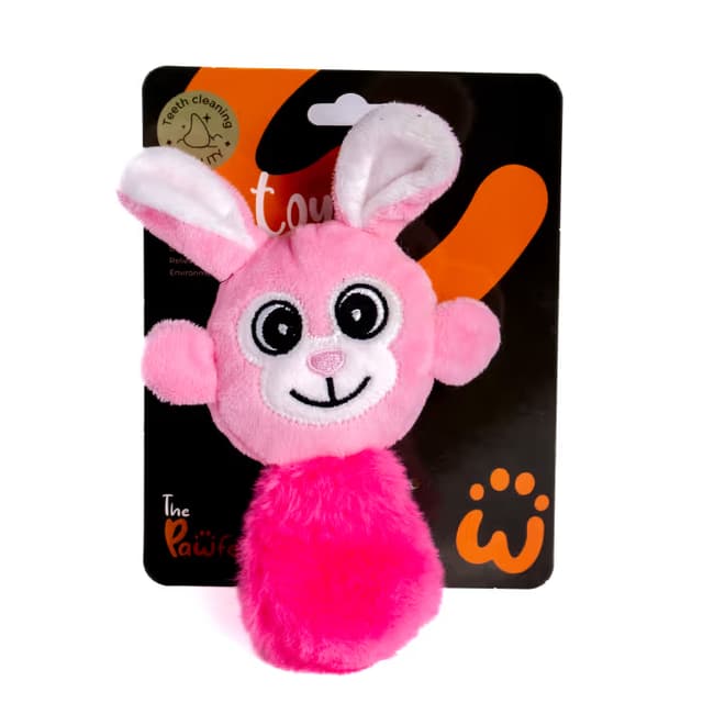 Pawfect Long-Tailed Cute Pink Bunny Plush Toy