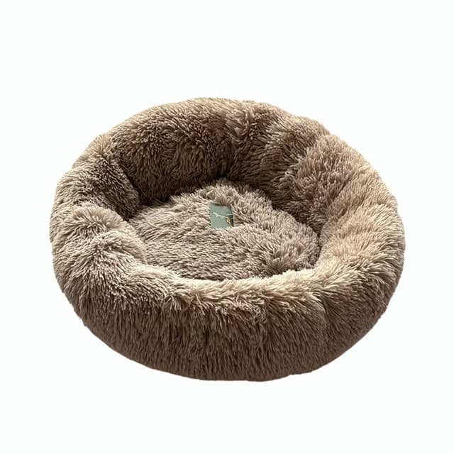 Pawfect Plain Colored Plush Round Nest